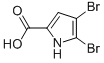 structure of CAS# 34649-21-3, 4,5-Dibromo-1H-Pyrrole-2-Carboxylic Acid;Zinc01572319