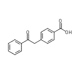 结构式 CAS# 346623-13-0, 4-(2-氧代-2-苯基乙基)苯甲酸