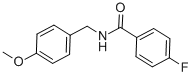 结构式 CAS# 346725-04-0, N-(4-甲氧基苄基)4-氟苯甲酰胺