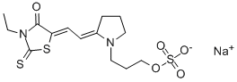 CAS#: 34689-87-7， Sodium 3-[(2E)-2-[(2Z)-2-(3-Ethyl-4-Oxo-2-Sulfanylidene-1,3-Thiazolidin-5-Ylidene)Ethylidene]Pyrrolidin-1-Yl]Propyl Sulfate
