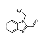 structure of CAS# 34734-20-8, 1-Ethyl-1H-Benzimidazole-2-Carbaldehyde;1-ethyl-1H-1,3-benzodiazole-2-carbaldehyde;1-ethyl-1H-benzimidazole-2-carbaldehyde;1-ethyl-1H-benzo[d]imidazole-2-carbaldehyde