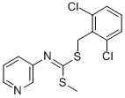 CAS#: 34763-39-8， 1-[(2,6-Dichlorophenyl)Methylsulfanyl]-1-Methylsulfanyl-N-Pyridin-3-Ylmethanimine