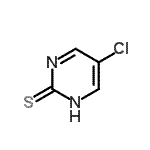 结构式 CAS# 34772-97-9, 5-氯-2(1H)-嘧啶硫酮