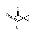 structure of CAS# 34782-60-0, 1,1-Cyclopropanedicarbonyl Dichloride;1,1-Cyclopropanedicarbonyldichloride