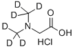 structure of CAS# 347840-03-3, N,N-Dimethyl-D6-Glycine Hydrochloride;N-Methylsarcosine-Dimethyl-D6  Hydrochloride;N,N-DIMETHYL-D6-GLYCINE HYDROCHLORIDE;N,N-DIMETHYL-D6-GLYCINE HCL