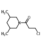 结构式 CAS# 349097-99-0, 3-氯-1-(3,5-二甲基-1-哌啶基)-1-丙酮