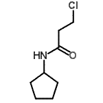 structure of CAS# 349403-75-4, 3-Chloro-N-Cyclopentylpropanamide;MFCD02973947;propanamide, 3-chloro-N-cyclopentyl-