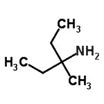 structure of CAS# 3495-46-3, 3-Methyl-3-Pentanamine;(1-ethyl-1-methylpropyl)amine;1-Ethyl-1-methylpropylamine;MFCD00047907