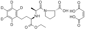 结构式 CAS# 349554-02-5, 依那普利-D5 马来酸盐 (苯基-D5)
