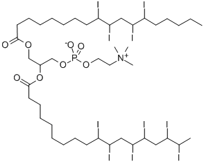 CAS#: 34957-08-9， [2-(10,11,13,14,16,17-Hexaiodooctadecanoyloxy)-3-(9,10,12,13-Tetraiodooctadecanoyloxy)Propyl] 2-Trimethylazaniumylethyl Phosphate