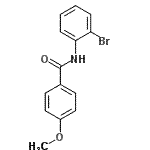 structure of CAS# 349614-89-7, N-(2-Bromophenyl)-4-Methoxybenzamide