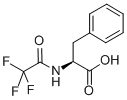 structure of CAS# 350-09-4, N-Trifluoroacetyl-L-Phenylalanine;3-Phenyl-2-[(2,2,2-Trifluoro-1-Oxoethyl)Amino]Propanoic Acid;3-Phenyl-2-[(2,2,2-Trifluoroacetyl)Amino]Propionic Acid;3-Phenyl-2-(2,2,2-Trifluoroethanoylamino)Propanoic Acid