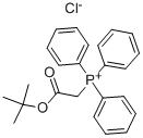 structure of CAS# 35000-37-4, (Tert-Butoxycarbonylmethyl)Triphenylphosphonium Chloride;(TERT-BUTOXYCARBONYLMETHYL)TRIPHENYLPHOSPHONIUM CHLORIDE, 98;(Tert-Buloxycarbonylmethyl)Triphenylphosphonium Chloride;(TERT-BUTOXYCARBONYLMETHYL)TRIPHENYLPHOSPHONIUM CHLORIDE