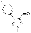 structure of CAS# 350988-62-4, 3-p-Tolyl-1H-Pyrazole-4-Carboxaldehyde;3-(4-Methylphenyl)-1H-Pyrazole-4-Carbaldehyde(SALTDATA: FREE);4-(4-Formyl-1H-Pyrazol-3-Yl)Toluene