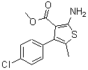 structure of CAS# 350989-57-0, Methyl 2-Amino-4-(4-Chlorophenyl)-5-Methyl-3-Thiophenecarboxylate;2-Amino-4-(3,4-dimethylphenyl)-5-methylthiophene;2-Amino-4-(3,5-difluorophenyl)-1,3-thiazole;2-Amino-4-(4-chlorophenyl)-5-methyl-thiophene-3-