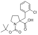 structure of CAS# 351002-86-3, Boc-alpha-(2-Chlorobenzyl)-DL-Pro-OH