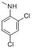 structure of CAS# 35113-88-3, N1-Methyl-2,4-Dichloroaniline;N1-METHYL-2,4-DICHLOROANILINE;2,4-DICHLORO-N-METHYLANILINE;N-METHYL-2,4-DICHLOROANILINE