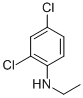 structure of CAS# 35113-89-4, 2,4-Dichloro-N-Ethyl-Benzenamine;(2,4-DICHLORO-PHENYL)-ETHYL-AMINE;2,4-DICHLORO-N-ETHYLBENZENAMINE