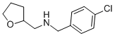 structure of CAS# 351436-78-7, (4-Chloro-Benzyl)-(Tetrahydro-Furan-2-Ylmethyl)-Amine;(4-Chlorophenyl)Methyl-[[(2R)-Tetrahydrofuran-2-Yl]Methyl]Ammonium;(4-Chlorophenyl)Methyl-[[(2R)-2-Tetrahydrofuranyl]Methyl]Ammonium;(4-Chlorobenzyl)-(Tetrahydrofurfuryl)Ammonium