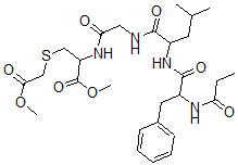 CAS#: 35146-63-5， Methyl 3-(2-Methoxy-2-Oxoethyl)Sulfanyl-2-[[2-[[4-Methyl-2-[[3-Phenyl-2-(Propanoylamino)Propanoyl]Amino]Pentanoyl]Amino]Acetyl]Amino]Propanoate