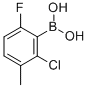 结构式 CAS# 352535-85-4, 2-氯-6-氟-3-甲基苯硼酸