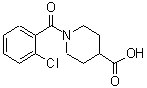 结构式 CAS# 352673-16-6, 1-(2-氯苯甲酰基)-4-哌啶羧酸
