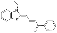 CAS 登录号：35327-87-8， 4-(3-乙基-2(3H)-苯并噻唑亚基)-1-苯基-2-丁烯-1-酮
