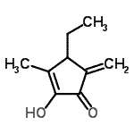 CAS 登录号：353475-95-3， 4-乙基-2-羟基-3-甲基-5-亚甲基-2-环戊烯-1-酮