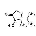 CAS#: 35348-14-2， 2-Isopropyl-2,3-Dimethyl-1,3-Thiazolidin-4-One