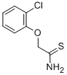 结构式 CAS# 35370-94-6, 2-(2-氯苯氧基)硫代乙酰胺