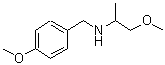 structure of CAS# 353777-78-3, 1-Methoxy-N-(4-Methoxybenzyl)-2-Propanamine;(2-methoxy-isopropyl)[(4-methoxyphenyl)methyl]amine;(4-methoxybenzyl)(2-methoxy-1-methylethyl)amine;(4-Methoxy-benzyl)-(2-methoxy-1-methyl-ethyl)-amine