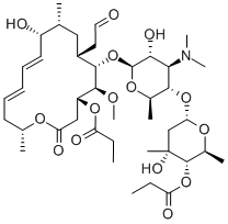 结构式 CAS# 35457-80-8, 麦迪霉素