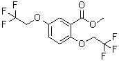 结构式 CAS# 35480-31-0, 2,5-二(2,2,2-三氟乙氧基)苯甲酸甲酯
