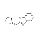CAS#: 35491-12-4， 2-(Cyclopentylidenemethyl)-1,3-Benzothiazole