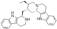 CAS 登录号：35527-46-9， (2S,3R,12bS)-3-乙基-2-[[(1R)-2,3,4,9-四氢-1H-吡啶并[3,4-b]吲哚-1-基]甲基]-1,2,3,4,6,7,12,12B-八氢吲哚并[3,2-H]喹嗪