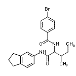 CAS#: 356054-63-2， N<Sup>2</Sup>-(4-Bromobenzoyl)-N-(2,3-Dihydro-1H-Inden-5-Yl)Isoleucinamide