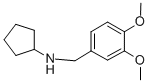 结构式 CAS# 356091-42-4, 环戊基-(3,4-二甲氧基-苄基)-胺