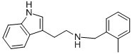 structure of CAS# 356092-30-3, N-[(2-Methylphenyl)Methyl]-1H-Indole-3-Ethanamine;2-(1H-Indol-3-Yl)Ethyl-[(2-Methylphenyl)Methyl]Ammonium;2-(1H-Indol-3-Yl)Ethyl-(2-Methylbenzyl)Ammonium;Zinc02380258
