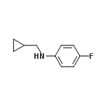 structure of CAS# 356539-43-0, N-(Cyclopropylmethyl)-4-Fluoroaniline;N-(cyclopropylmethyl)-4-fluoroaniline