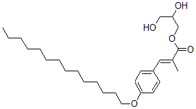 CAS#: 35704-01-9， 2,3-Dihydroxypropyl (E)-2-Methyl-3-(4-Tetradecoxyphenyl)Prop-2-Enoate