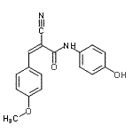 CAS#: 357315-80-1， (2Z)-2-Cyano-N-(4-Hydroxyphenyl)-3-(4-Methoxyphenyl)Acrylamide