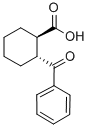 structure of CAS# 3586-84-3, trans-2-Benzoyl-1-Cyclohexanecarboxylic Acid;(1R,2R)-2-(Oxo-Phenylmethyl)-1-Cyclohexanecarboxylate;(1R,2R)-2-Phenylcarbonylcyclohexane-1-Carboxylate;Zinc04262290