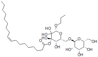 CAS#: 35949-86-1， [(2R,4R,5S,6R)-3,3,4,5-Tetrahydroxy-2-Propoxy-6-[[(2S,3S,4S,5R,6R)-3,4,5-Trihydroxy-6-(Hydroxymethyl)Oxan-2-Yl]Oxymethyl]Oxan-4-Yl] (Z)-Octadec-9-Enoate
