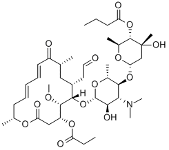 CAS#: 36083-82-6， [6-[4-Dimethylamino-5-Hydroxy-6-[[(11Z,13E)-5-Methoxy-9,16-Dimethyl-2,10-Dioxo-7-(2-Oxoethyl)-4-Propanoyloxy-1-Oxacyclohexadeca-11,13-Dien-6-Yl]Oxy]-2-Methyloxan-3-Yl]Oxy-4-Hydroxy-2,4-Dimethyloxan-3-Yl] Butanoate