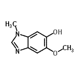 CAS 登录号：36110-60-8， 5-甲氧基-1-甲基-1H-苯并咪唑-6-醇