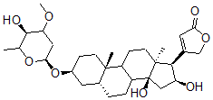 CAS#: 36190-93-9， 4-[(3S,5R,10S,13R,14S,16S,17R)-14,16-Dihydroxy-3-[(2S,5R)-5-Hydroxy-4-Methoxy-6-Methyloxan-2-Yl]Oxy-10,13-Dimethyl-1,2,3,4,5,6,7,8,9,11,12,15,16,17-Tetradecahydrocyclopenta[a]Phenanthren-17-Yl]-5H-Furan-2-One