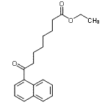 结构式 CAS# 362669-45-2, 乙基8-(1-萘基)-8-氧代辛酸酯