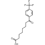 结构式 CAS# 362669-50-9, 8-氧代-8-[4-(三氟甲基)苯基]辛酸