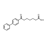 结构式 CAS# 362670-19-7, 7-(4-联苯基)-7-氧代庚酸