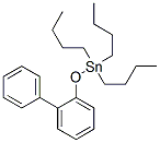structure of CAS# 3644-37-9, Tributyl-(2-Phenylphenoxy)Tin;(2-Biphenyloxy)Tributyltin;Nsc164913;Stannane, ([1,1'-Biphenyl]-2-Yloxy)Tributyl-